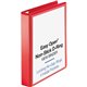 Business Source Red D-ring Binder - 1 1/2" Binder Capacity - Letter - 8 1/2" x 11" Sheet Size - D-Ring Fastener(s) - 4 Pocket(s)