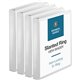 Business Source Basic D-Ring View Binders - 1" Binder Capacity - Letter - 8 1/2" x 11" Sheet Size - 240 Sheet Capacity - 3 x Sla