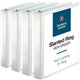 Business Source Basic D-Ring View Binders - 1 1/2" Binder Capacity - Letter - 8 1/2" x 11" Sheet Size - 375 Sheet Capacity - 3 x