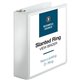 Business Source Basic D-Ring White View Binders - 3" Binder Capacity - Letter - 8 1/2" x 11" Sheet Size - D-Ring Fastener(s) - P