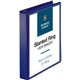 Business Source D-Ring View Binder - 1 1/2" Binder Capacity - Slant D-Ring Fastener(s) - Internal Pocket(s) - Navy - Clear Overl