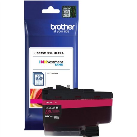 Brother Genuine LC3035M Single Pack Ultra High-yield Magenta INKvestment Tank Ink Cartridge - Inkjet - Ultra High Yield - 5000 P