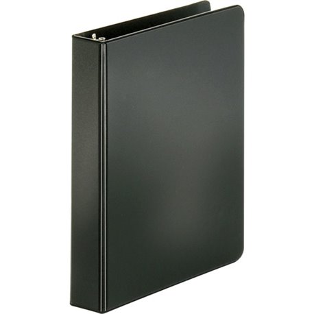 Business Source Basic Round Ring Binder - 1" Binder Capacity - 8 1/2" x 5 1/2" Sheet Size - 240 Sheet Capacity - 3 x Round Ring 