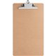 Business Source Hardboard Clipboard - 9" x 15 1/2" - Hardboard - Brown - 1 Each