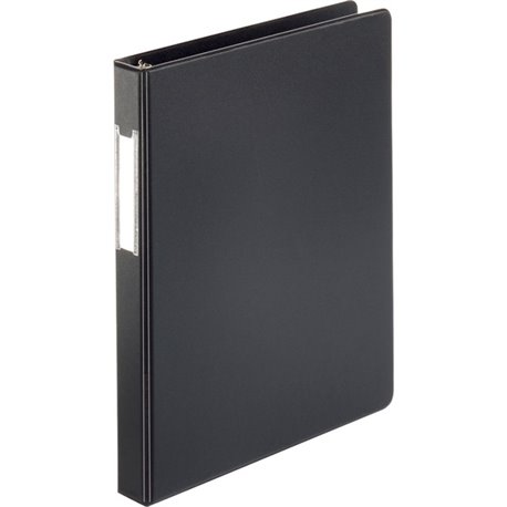 Business Source Basic Round Ring Binder w/Label Holder - 1" Binder Capacity - Letter - 8 1/2" x 11" Sheet Size - 3 x Round Ring 