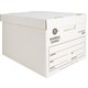 Business Source Quick Setup Medium-Duty Storage Box - External Dimensions: 12" Width x 15" Depth x 10"Height - Media Size Suppor