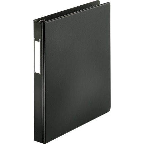 Business Source Slanted D-ring Binders - 1" Binder Capacity - 3 x D-Ring Fastener(s) - 2 Internal Pocket(s) - Chipboard, Polypro