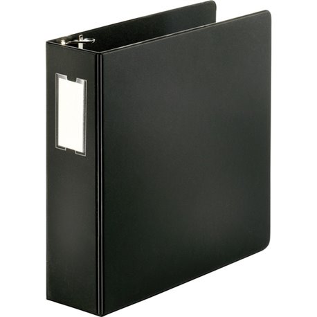 Business Source Slanted D-ring Binders - 3" Binder Capacity - 3 x D-Ring Fastener(s) - 2 Internal Pocket(s) - Chipboard, Polypro