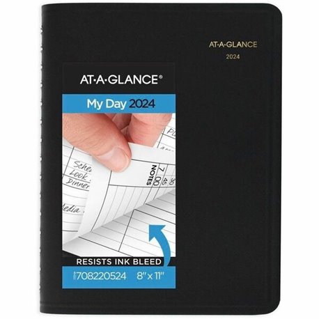 At-A-Glance Appointment Book Planner - Medium Size - Julian Dates - Weekly - 13 Month - January 2024 - January 2025 - 8:00 AM to