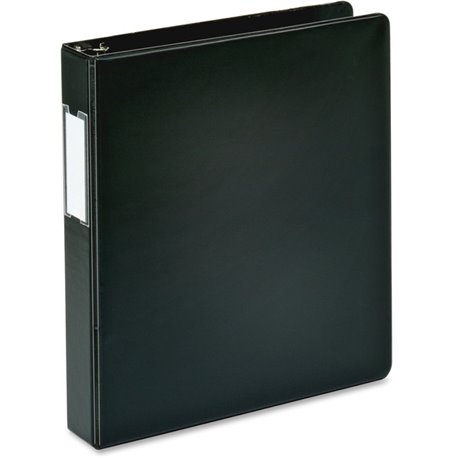 Business Source 1.5" D-Ring Binder - 1 1/2" Binder Capacity - 375 Sheet Capacity - Slant D-Ring Fastener(s) - Internal Pocket(s)