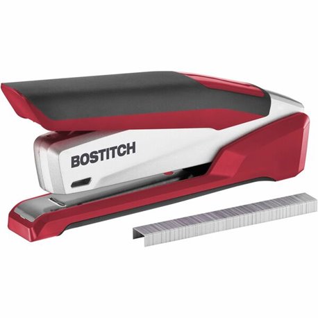 Bostitch InPower Spring-Powered Antimicrobial Desktop Stapler - 28 Sheets Capacity - 210 Staple Capacity - Full Strip - 1/4" Sta