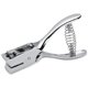 Business Source Handheld 15mm Slot Punch - 5/32" Punch Size - Metal - Silver, Chrome