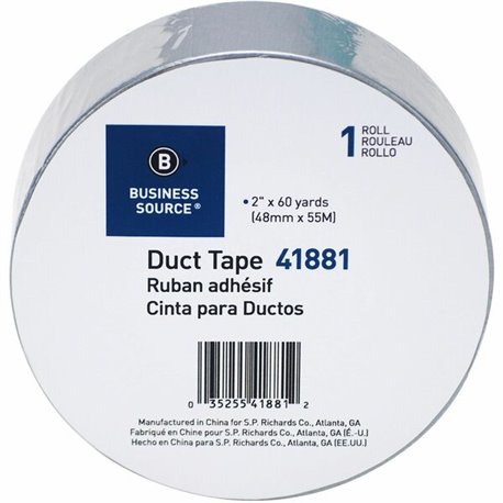 Business Source General-purpose Duct Tape - 60 yd Length x 2" Width - 9 mil Thickness - For Indoor, Outdoor, General Purpose, Wr