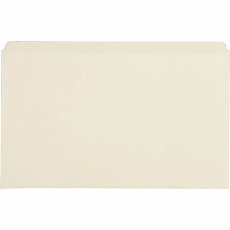 Business Source Straight Tab Cut Legal Recycled Top Tab File Folder - 8 1/2" x 14" - Manila - Manila - 10% Recycled - 100 / Box