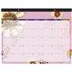 At-A-Glance Paper Flowers Monthly Desk Pad, Standard, 21 3/4" x 17" - Standard Size - Julian Dates - Monthly - 1 Year - January 