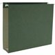 Business Source 1/5 Tab Cut Letter Recycled Hanging Folder - 8 1/2" x 11" - 2" Expansion - Standard Green - 10% Recycled - 25 / 