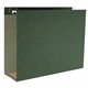 Business Source 1/5 Tab Cut Letter Recycled Hanging Folder - 8 1/2" x 11" - 3" Expansion - Standard Green - 10% Recycled - 25 / 