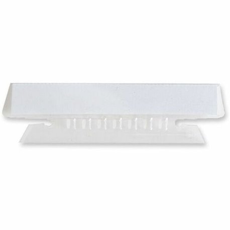 Business Source Plastic Clear Tabs - 25 Tab(s)3.50" Tab Width - Clear Plastic Tab(s) - 25 / Pack