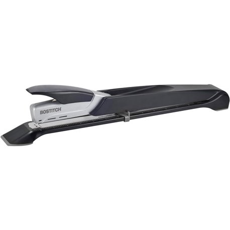 Bostitch Long Reach Antimicrobial Stapler - 25 of 30lb Paper Sheets Capacity - 210 Staple Capacity - Full Strip - 1/4" Staple Si