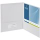 Business Source Letter Pocket Folder - 8 1/2" x 11" - 100 Sheet Capacity - 2 Internal Pocket(s) - White - 25 / Box