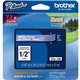 Brother P-touch TZe Laminated Tape Cartridges - 1/2" Width - White, Clear - 1 Each - Water Resistant - Grease Resistant, Grime R