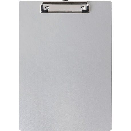 Business Source Aluminum Clipboard - 8 1/2" x 11" - Aluminum - Silver - 1 Each