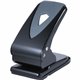 Business Source Two-hole Metal Punch - 2 Punch Head(s) - 60 Sheet of 20lb Paper - 1/4" Punch Size - Black, Gray