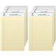 Business Source Writing Pads - 50 Sheets - 0.28" Ruled - 16 lb Basis Weight - Jr.Legal - 8" x 5" - Canary Paper - Micro Perforat