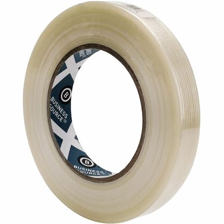 Business Source Filament Tape - 60 yd Length x 0.75" Width - 3" Core - Fiberglass Filament - For Reinforcing - 1 / Roll - White