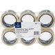 Business Source Crystal Clear Packaging Tape - 55 yd Length x 2" Width - 3" Core - Pressure-sensitive Poly - 2.50 mil - Abrasion