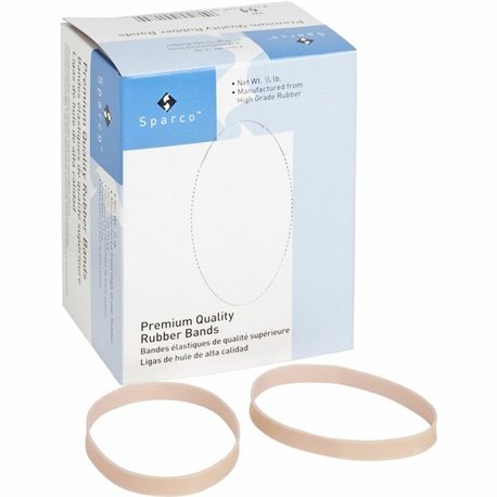 Business Source Premium Quality Rubber Bands - Size: 64 - 3.5" Length - 250 mil Thickness - 106 / Pack - Natural