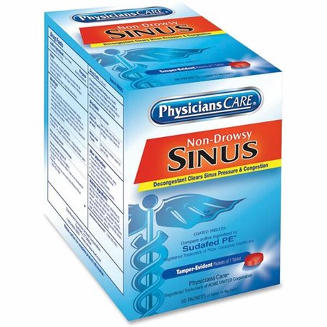 PhysiciansCare Single Dose Non-Aspirin Pain Reliever - For Pain, Fever - 125 / Box - 2 Per Packet