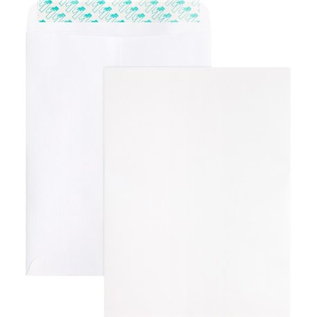 Business Source Self Sealing Catalog Envelope - Catalog - 9" Width x 12" Length - 28 lb - Peel & Seal - Wove - 100 / Box - White