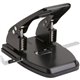 Business Source Heavy-duty 2-Hole Punch - 2 Punch Head(s) - 30 Sheet of 20lb Paper - 9/32" Punch Size - Round Shape - Black