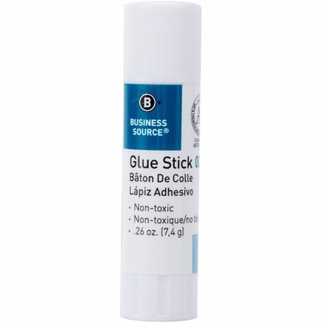 Business Source Glue Stick - 0.26 oz - 30 / Box - White