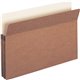 Business Source Straight Tab Cut Legal Recycled File Pocket - 8 1/2" x 14" - 1 3/4" Expansion - Redrope - Redrope - 30% Recycled