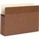 Business Source Straight Tab Cut Legal Recycled File Pocket - 8 1/2" x 14" - 3 1/2" Expansion - Redrope - Redrope - 30% Recycled