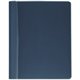 Business Source Letter Report Cover - 8 1/2" x 11" - 100 Sheet Capacity - 3 x Prong Fastener(s) - Clear, Dark Blue - 25 / Box