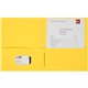 Business Source Letter Portfolio - 8 1/2" x 11" - 125 Sheet Capacity - Inside Front & Back Pocket(s) - Yellow - 25 / Box