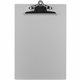 Business Source Aluminum Clipboard - 8 1/2" x 11" - Clamp - Aluminum - Silver - 1 Each