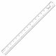 Westcott 18" Transparent Ruler - 18" Length 1" Width - 1/16 Graduations - Imperial, Metric Measuring System - Acrylic - 1 Each -