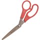 Westcott All Purpose 8" Bent Scissors - 3.50" Cutting Length - 8" Overall Length - Bent-left/right - Stainless Steel - Bent Tip 