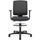 HON Torch Mesh Mid-Back Task Stool - Black Foam, Plush, Polyester Seat - Black Mesh Back - Black Frame - Mid Back - 5-star Base 