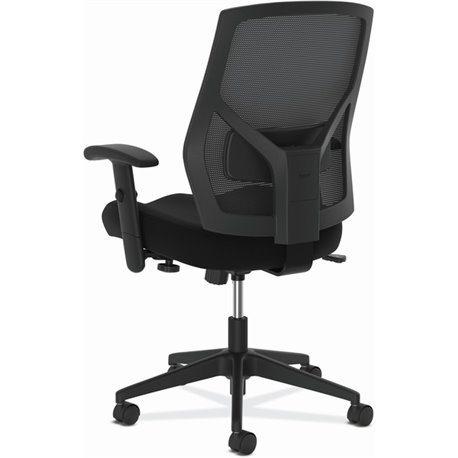 HON Crio Chair - Black Fabric Seat - Black Mesh Back - Black Frame - High Back - 5-star Base - Black