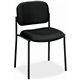 Basyx by HON Scatter Stacking Guest Chair - Black Fabric, Polyester Seat - Black Fabric, Polyester Back - Black Tubular Steel Fr