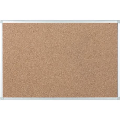 Bi-silque Ayda Cork Bulletin Board - 0.50" Height x 18" Width x 24" Depth - Cork Surface - Self-healing, Durable, Resilient, Hea