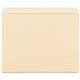 Business Source Straight Tab Cut Letter Recycled Storage Folder - 8 1/2" x 11" - Manila - 10% Recycled - 50 / Box