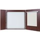 MasterVision 2-door Cherry Conference Cabinet - 48" Height x 48" Width - Porcelain Steel Surface - Cherry Wood Frame - 1 Each