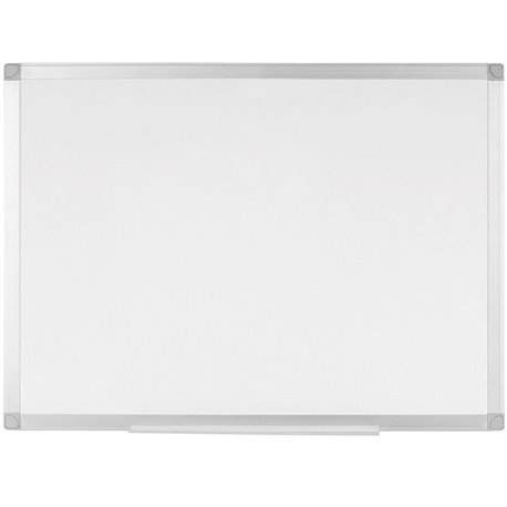 Bi-silque Ayda Porcelain Dry Erase Board - 24" (2 ft) Width x 18" (1.5 ft) Height - White Porcelain Surface - Aluminum Frame - R