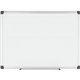 MasterVision Porcelain Magnetic Dry Erase Board - 36" (3 ft) Width x 24" (2 ft) Height - White Porcelain Surface - Silver Alumin